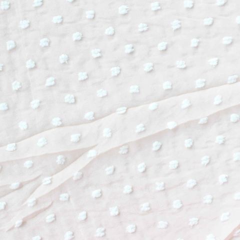 Fine Dotted 100% Polyester Chiffon Fabric