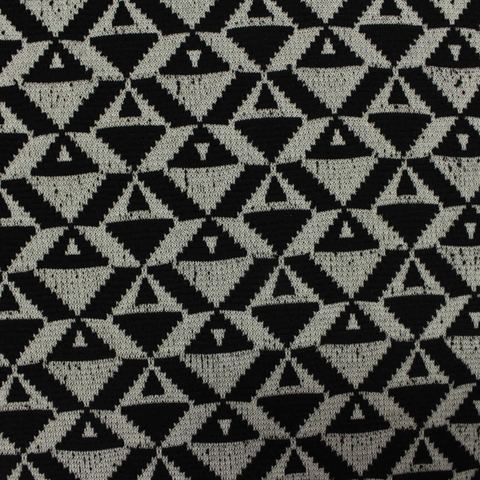 Jacquard Polyester Viscose Knit Fabric