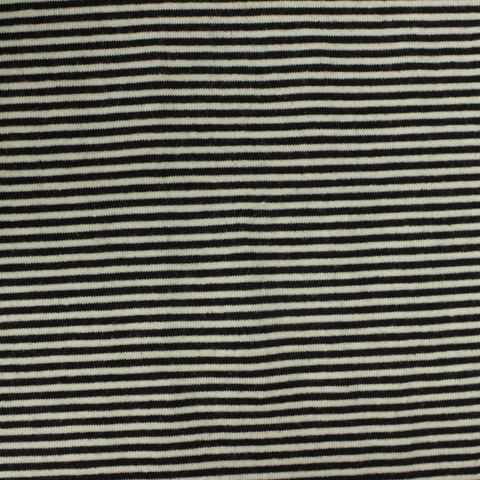 Fine Striped Viscose Polyester Stretch Knit Fabric