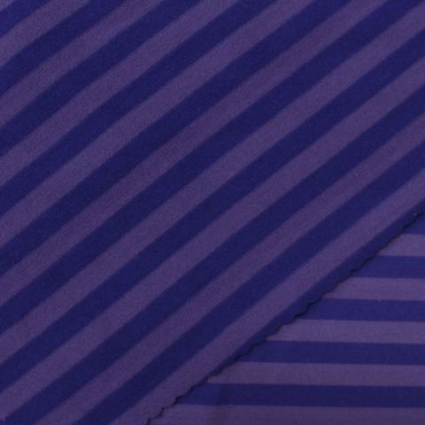 Striped Polyester Stretch Knit Fabric