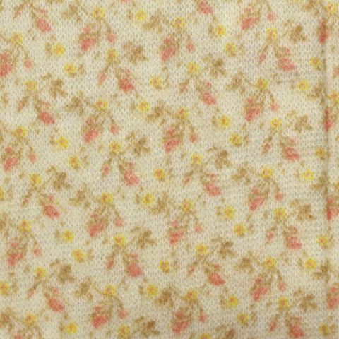 Fine Floral 100% Acrylic Knit Fabric