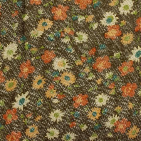 Fine Floral 100% Polyester Knit Fabric