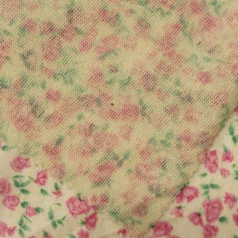 Fine Floral 100% Polyester Knit Fabric
