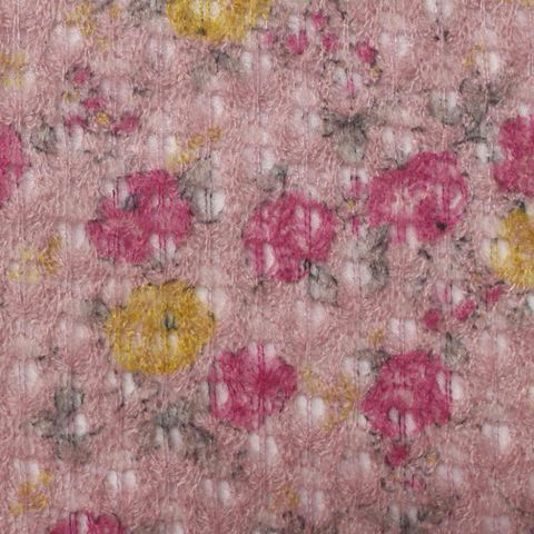 Floral 100% Acrylic Knit Fabric
