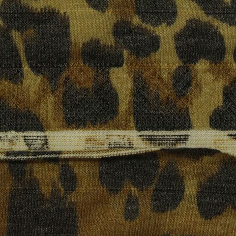 Brown Leopard Knit, Poly-Viscose