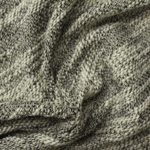 Heather Cotton Polyester Blend Chunky Knit Fabric