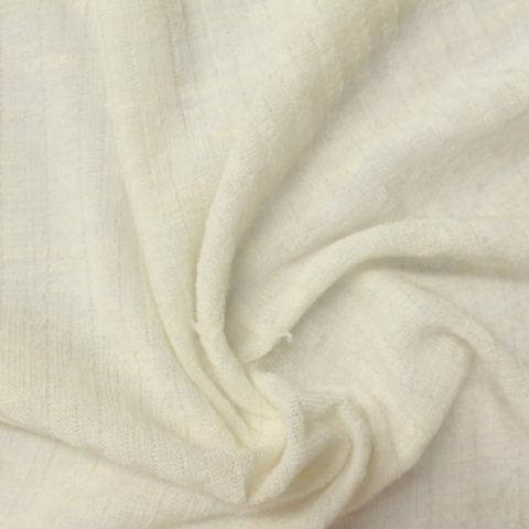 Slub Polyester Stretch Rib Knit Fabric