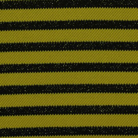 Striped Polyester Nylon Blend Rib Knit Fabric