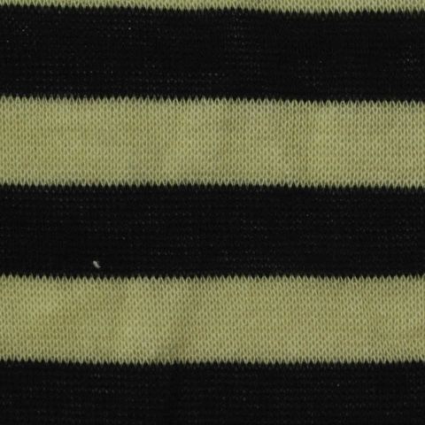 Black Horizontal-Stripe Knit, Polyester