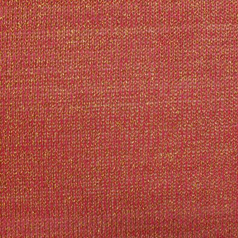 Heather Polyester Metallic Stretch Chunky Knit Fabric