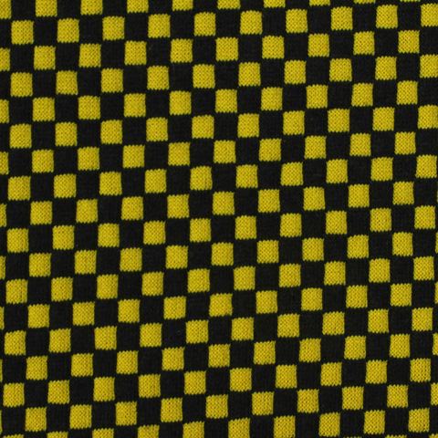 Fine Plaid Cotton Polyester Knit Fabric