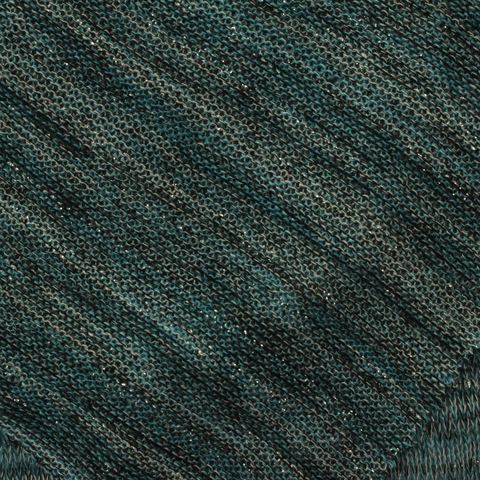 Polyester Metallic Stretch Chunky Knit Fabric