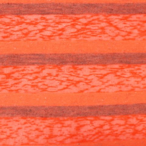Striped Polyester Cotton Knit Fabric