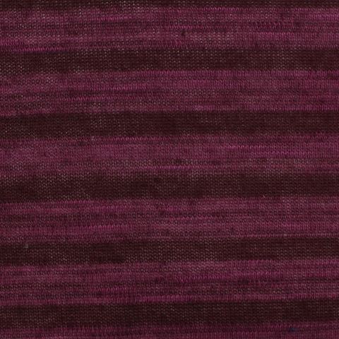 Bold Striped Slub Polyester Viscose Chunky Knit Fabric