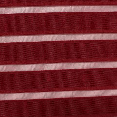 Bold Striped Polyester Stretch Knit Fabric