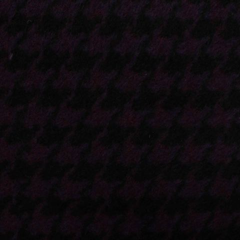 Dark Purple Houndstooth Knit, Polyester