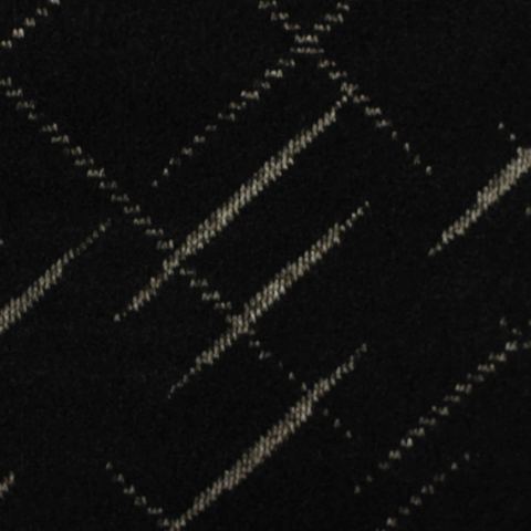 Black Diagonal-Line Chunky Knit, Polyester