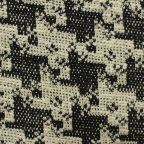 Jacquard Slub Cotton Polyester Metallic Knit Fabric
