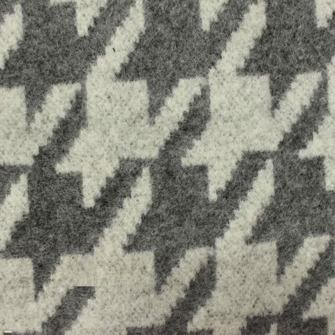 Grey Houndstooth Knit, Polyester