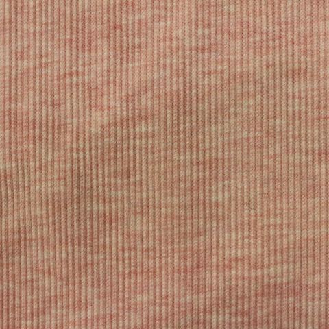 Heather Polyester Stretch Rib Knit Fabric
