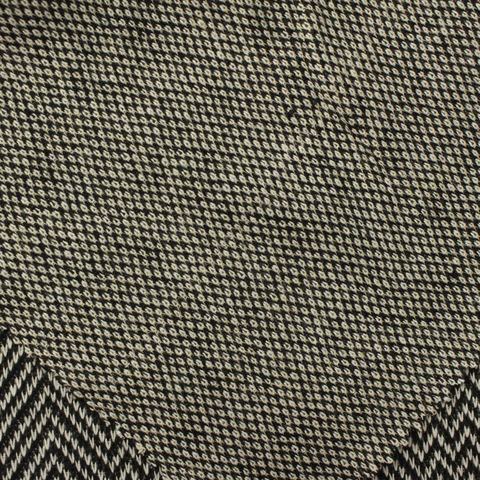 Black Chevron Interlock Knit, Polyester