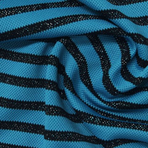 Striped Piqué Knit Fabric