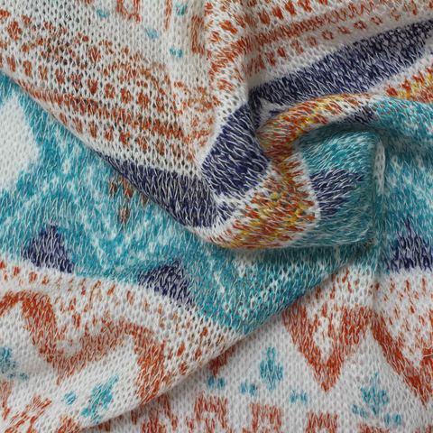 Printed Polyester Stretch Knit Fabric