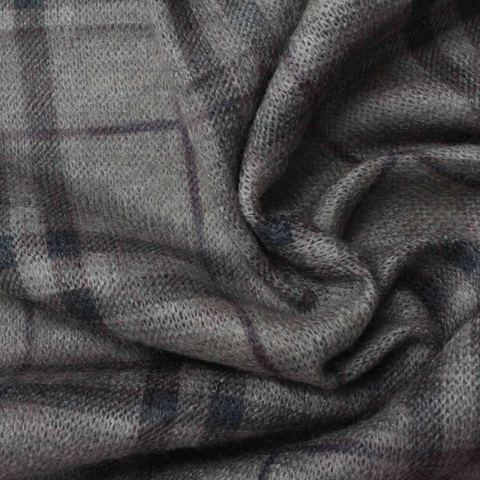 Bold Plaid Knit Fabric