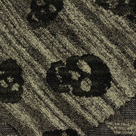 Light Grey Leopard Jacquard, Viscose-Poly