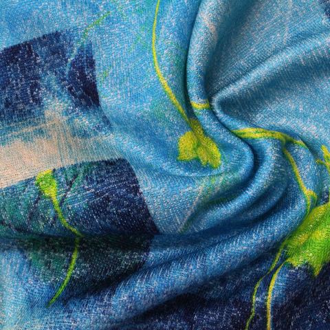 Bold Floral 100% Polyester Knit Fabric