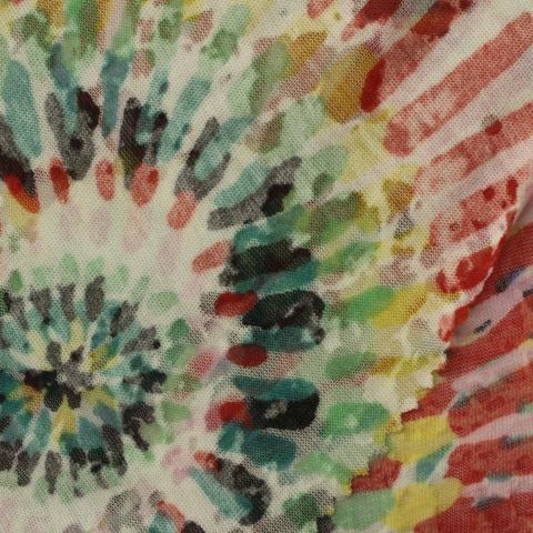 Printed Cotton Polyester Knit Fabric