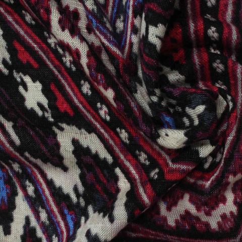 Jacquard Slub 100% Viscose Knit Fabric