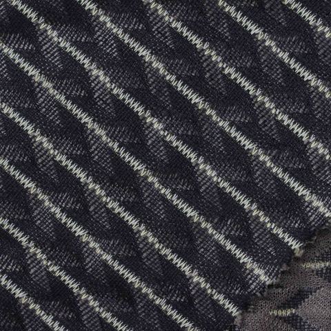 Fine Striped 100% Polyester Knit Fabric