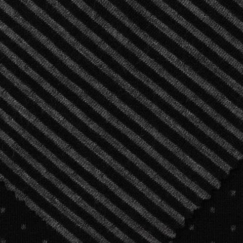 Fine Striped Polyester Viscose Knit Fabric