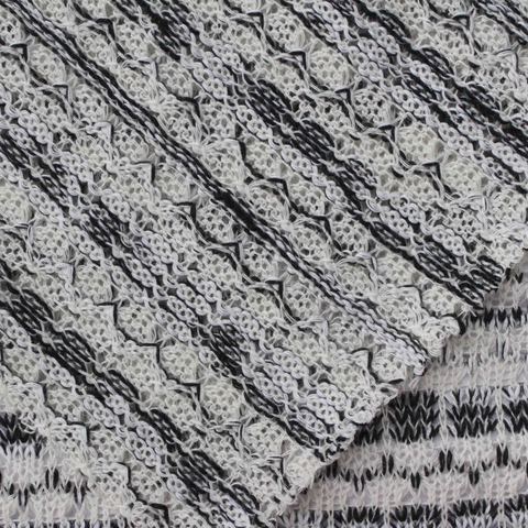 Jacquard Polyester Stretch Knit Fabric