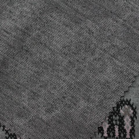 Jacquard Polyester Cotton Stretch Knit Fabric