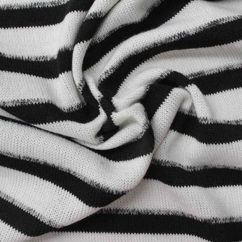 Striped Polyester Stretch Knit Fabric