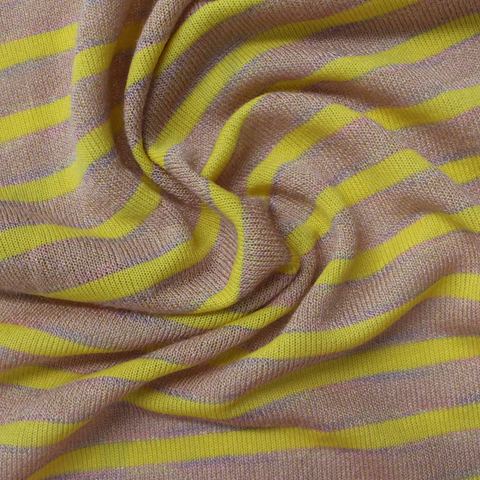 Striped Viscose Nylon Knit Fabric