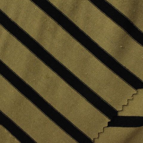 Black Diagonal-Stripe Knit, Poly-Viscose