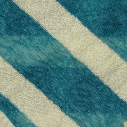 Bold Striped Polyester Viscose Stretch Knit Fabric