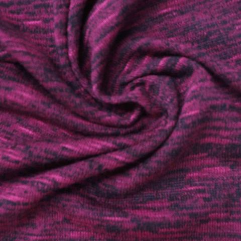 Heather Viscose Polyester Stretch Chunky Knit Fabric
