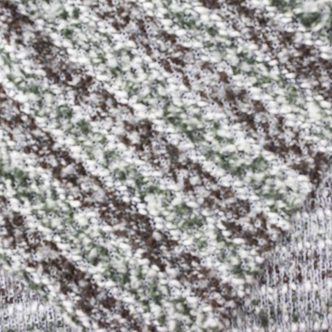 White Marl Chunky Knit, Poly-Cotton