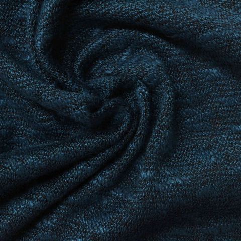 Heather Viscose Polyester Stretch Chunky Knit Fabric