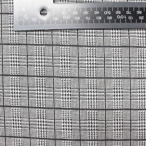 Plaid Polyester Stretch Knit Fabric