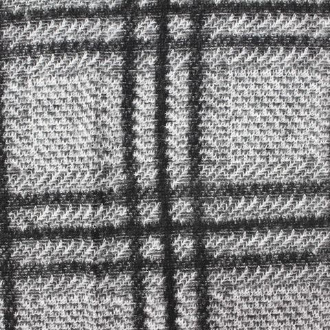 Bold Plaid Viscose Polyester Stretch Knit Fabric