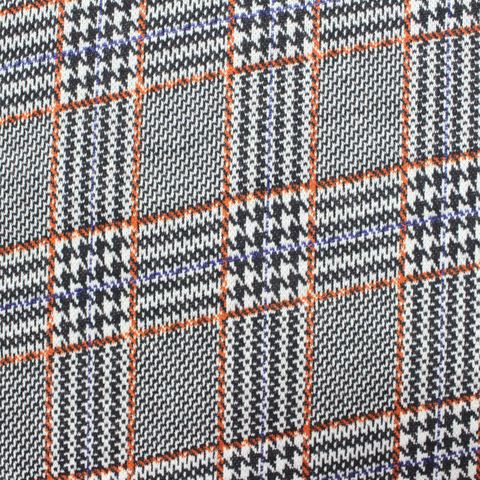 Bold Plaid Polyester Stretch Knit Fabric