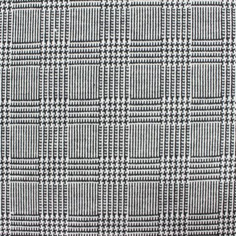 Bold Plaid Polyester Viscose Stretch Knit Fabric