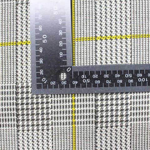 Plaid Polyester Stretch Knit Fabric