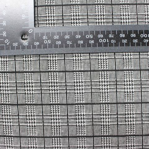 Bold Plaid Polyester Stretch Knit Fabric