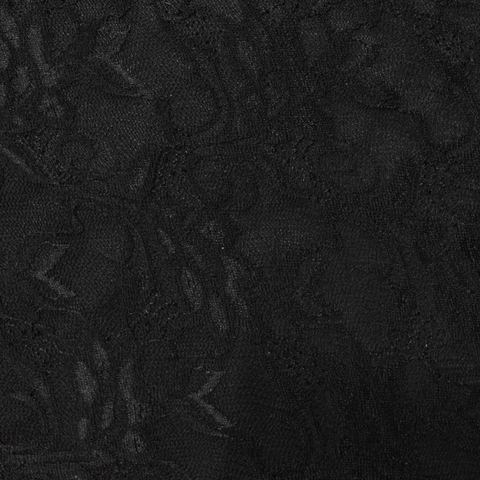 Black Tone-on-Tone Floral Ponte Knit
